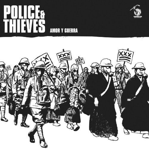 Placeholder image with text and Amazon logo for "Police & Thieves" CD.