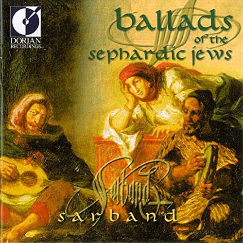 CD cover for “Sarband - Ballads of the Sephardic Jews” featuring painted figures.