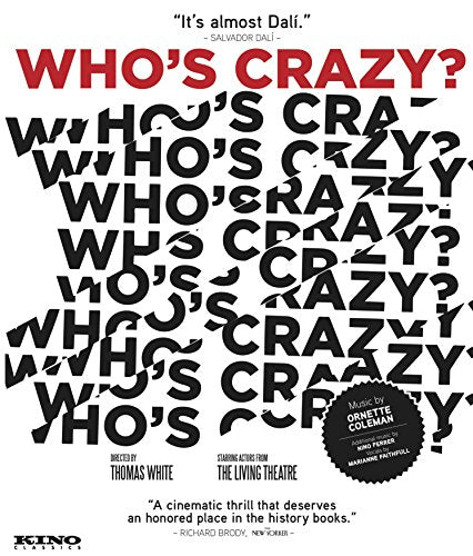 Who's Crazy" Blu-ray cover with repeating text and red accents.