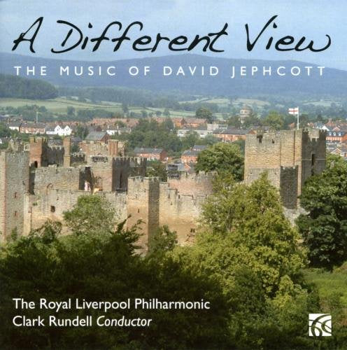 "CD cover with castle ruins and trees, featuring 'A Different View' title."