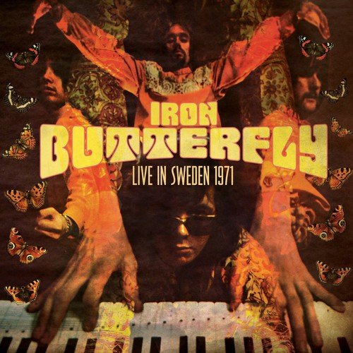 "Album cover with multiple images of a man at a keyboard."