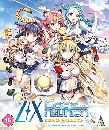 Blu-ray cover featuring colorful anime girls and a robotic cat.