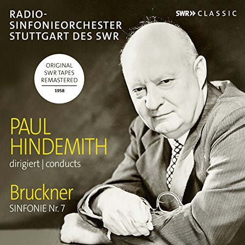 CD cover featuring a black and white portrait of composer Paul Hindemith.