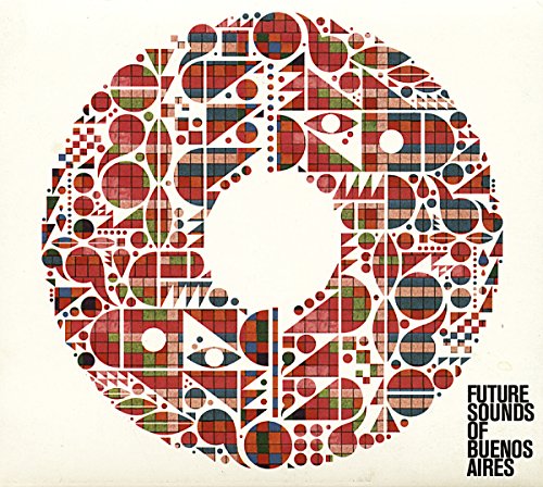 CD cover with abstract geometric pattern in red, green, and blue.