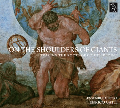 "CD cover featuring a Renaissance-style painting of Atlas holding a globe."