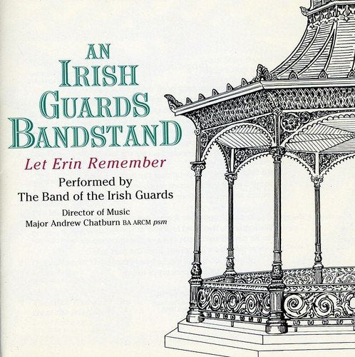 "CD cover with ornate bandstand illustration and text on a white background."