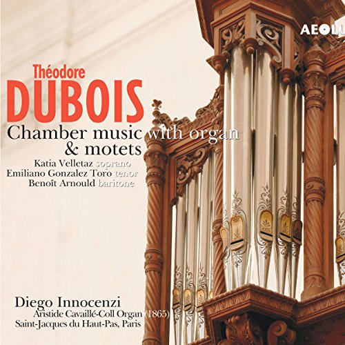 CD cover featuring ornate organ pipes and text naming composers/performers.