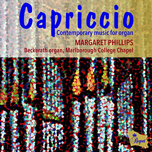 "CD cover with 'Capriccio' in blue, multicolored pattern, and 'Regent' logo."