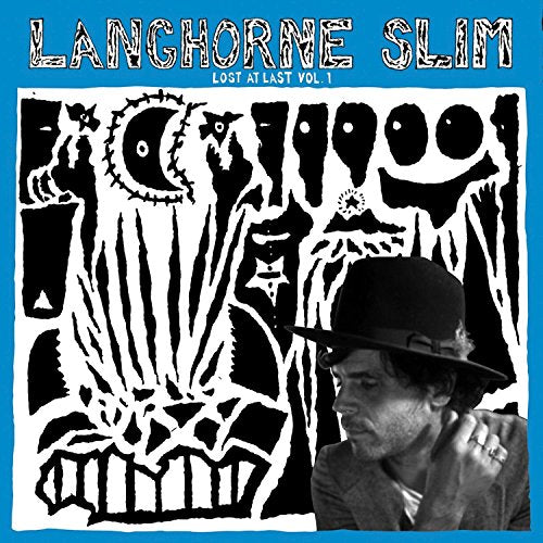 Langhorne Slim album cover: black and white illustration, man in hat.