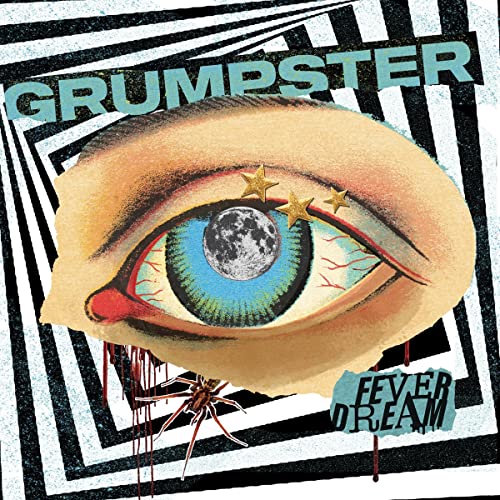Album cover: an eye with a moon pupil and spider, titled "Fever Dream".