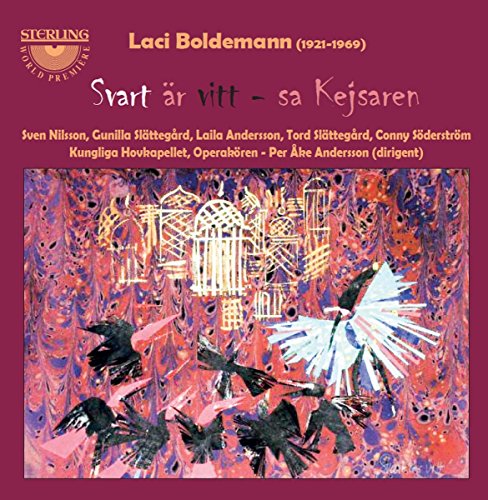 CD cover with abstract painting of birds, buildings, and colorful swirls.