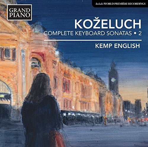 CD cover featuring a woman standing before a large building at dusk, with text overlay.