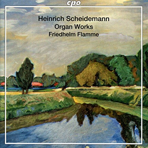 "CD cover featuring a serene landscape painting with a pond and trees."