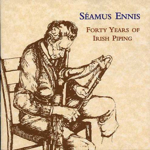 "CD cover featuring a man playing bagpipes, with title text and Amazon logo."