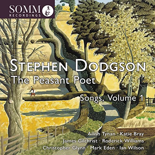 CD cover for “Stephen Dodgson: The Peasant Poet” with landscape art.