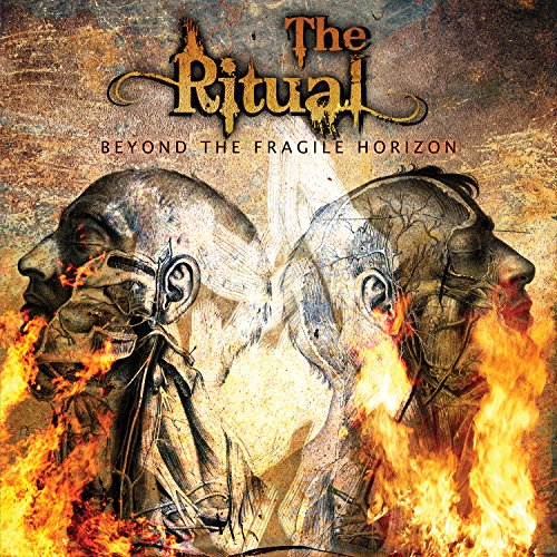 CD cover for "The Ritual" featuring two distressed faces with flames.