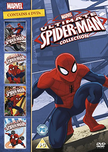 DVD cover for “Ultimate Spiderman Collection” featuring the superhero.