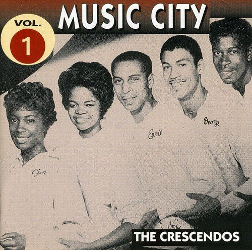 CD cover for “Music City 1” featuring a vintage photo of four singers.
