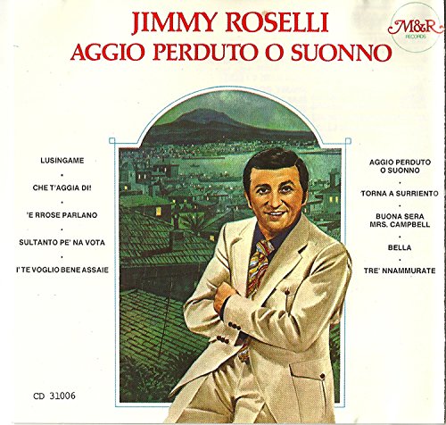 Jimmy Roselli album cover featuring a portrait of the singer and a landscape.