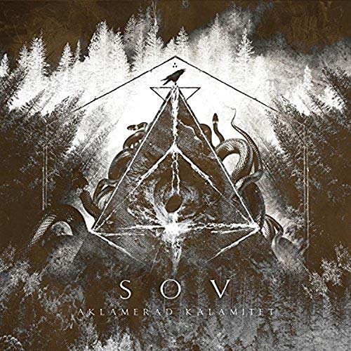A dark forest scene with a pyramid, snakes, and a bird, with white text overlay.