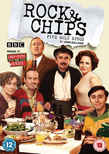 DVD cover for "Rock & Chips" featuring a family at a dinner table.
