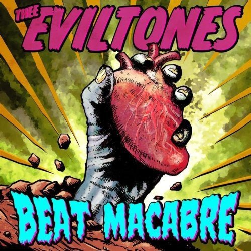 "Album cover art: cartoon hand emerging from dirt, holding a heart, with band name."