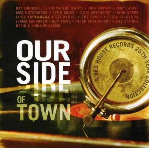 CD cover for “Our Side Of Town” featuring a record player image.