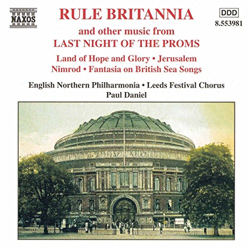CD cover for “Rule Britannia” featuring the Royal Albert Hall.