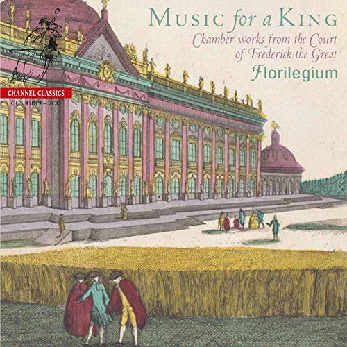 CD cover featuring a 18th-century palace illustration with people in period attire.