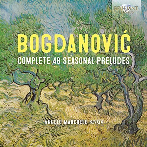 CD cover featuring a painting of olive trees and text: "BOGDANOVIC.