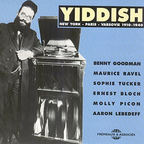 CD cover: Man with gramophone, text “YIDDISH 1910-1940” and artist names.