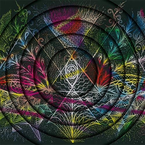 Blacklab Abyss CD cover: colorful, layered mandala design on black background.