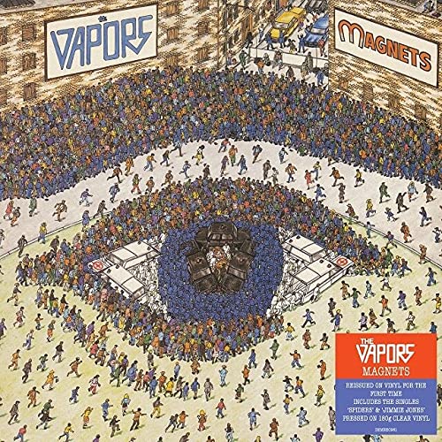 Album cover for Vapors’ “Magnets” featuring a detailed crowd scene.