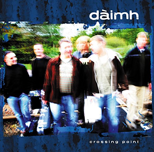 CD cover for Daimh’s “Crossing Point” featuring a blurred group of people.