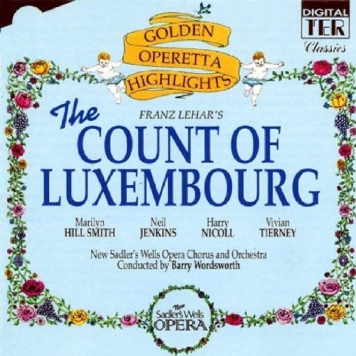 CD cover for "The Count of Luxembourg" operetta, floral border.