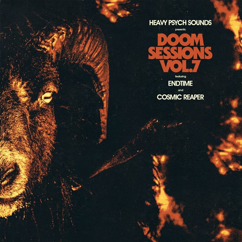 CD cover featuring a shadowy, monstrous face and fiery text.