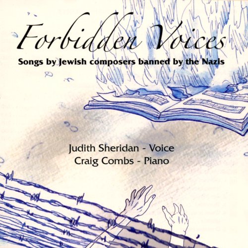 CD cover depicting an open book with sheet music and barbed wire.