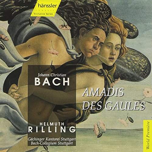 CD cover for Bach’s “Amadis des Gaules” featuring classical figures.