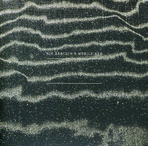 Dark green album cover with white, wavy lines and the title "Nik Bartsch's Mobile - Aer".