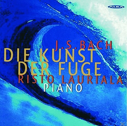 CD cover for "Die Kunst Der Fuge" by Risto Lauriala, blue wave design.