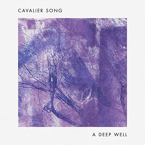 Album cover for "A Deep Well" by Cavalier Song, abstract purple artwork.