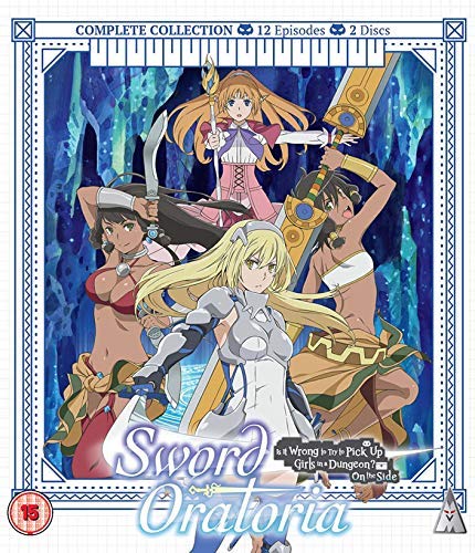 Anime cover art featuring four female warriors in front of a blue dungeon background.