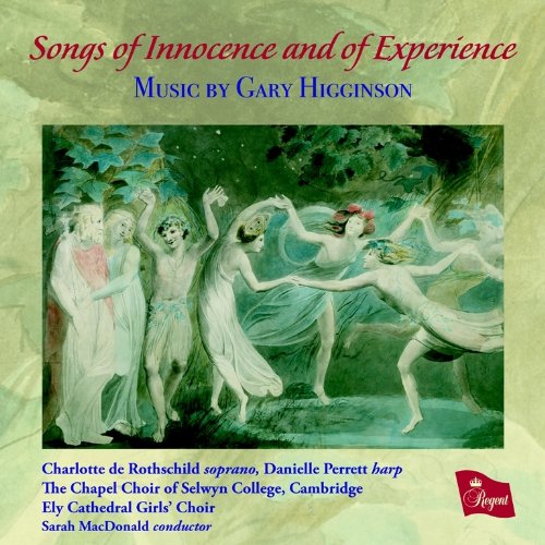 CD cover with dancing figures painting and red and blue text on green background.