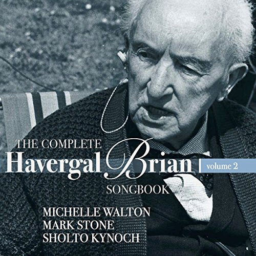 CD cover featuring portrait of elderly composer Havergal Brian, volume 2.