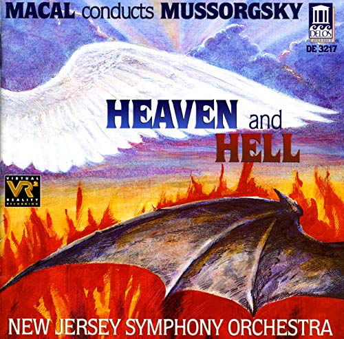 CD cover: Heaven and Hell, depicting angel wings and fiery landscape.