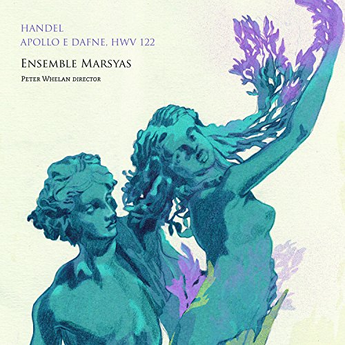 Classical music CD cover featuring blue-toned figures of Apollo and Daphne transforming into a tree.