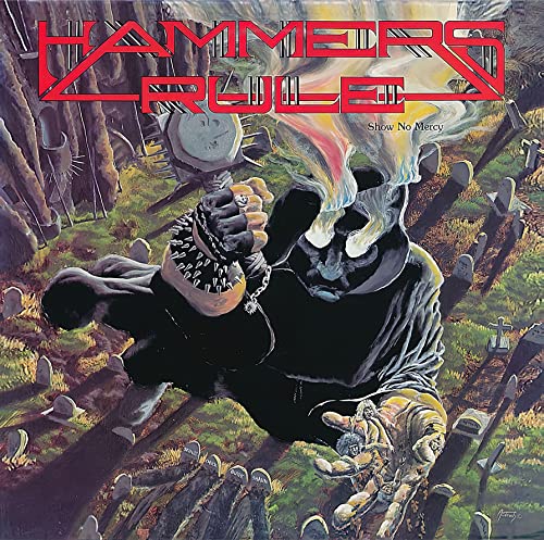 Dark album cover depicting a menacing figure in a graveyard.