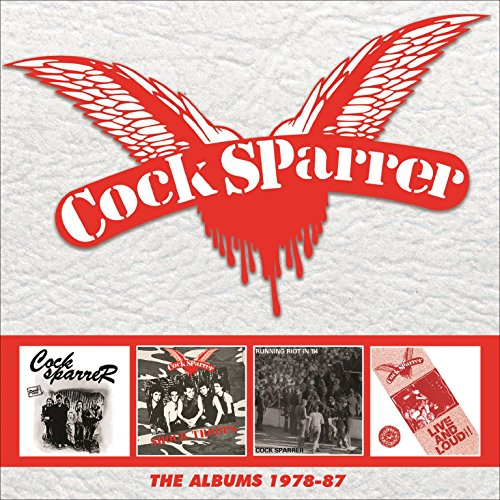"Cock Sparrer CD box set with multiple album covers and booklet."