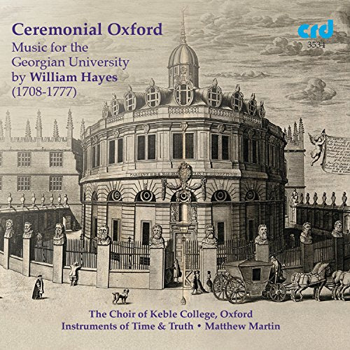 "CD cover featuring a sepia-toned illustration of an ornate, circular university building."