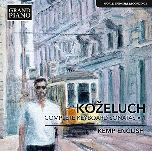 The image is a CD cover with a man standing in front of a streetcar.